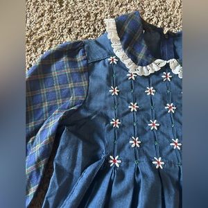 POLLYFINDER vintage girls dress